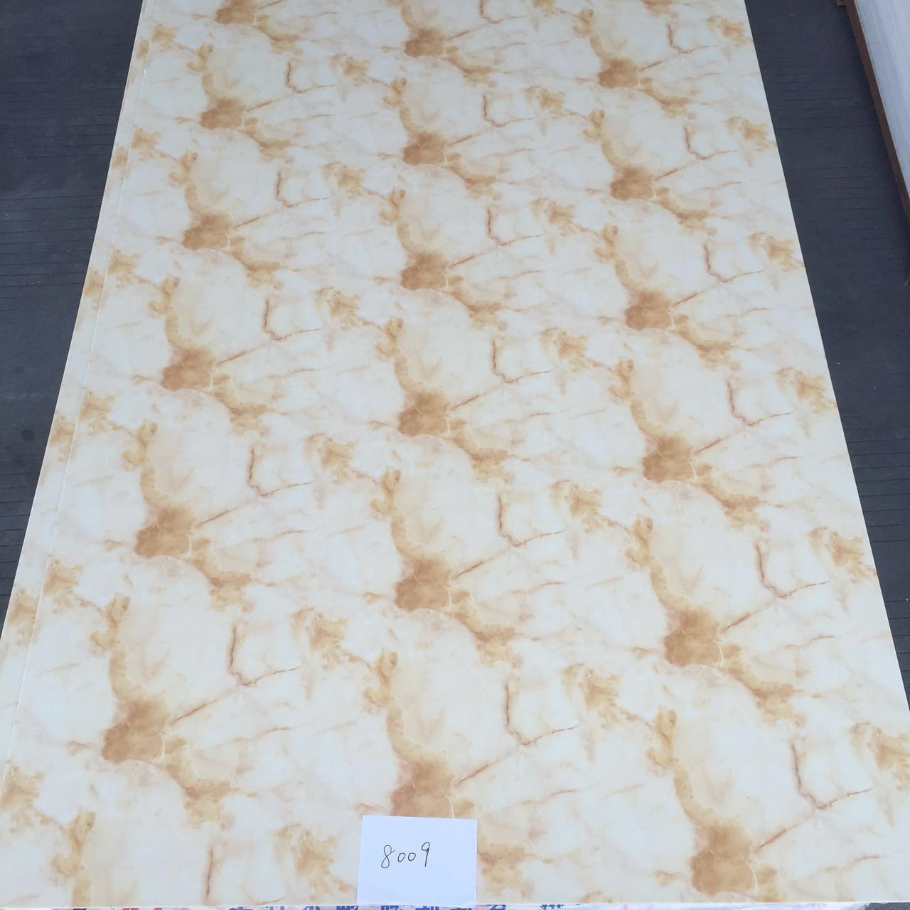 1.4 G / Cm³ PVC Marble Sheet Imitation Marble Slab Anti - UV 3H-6H Hardness