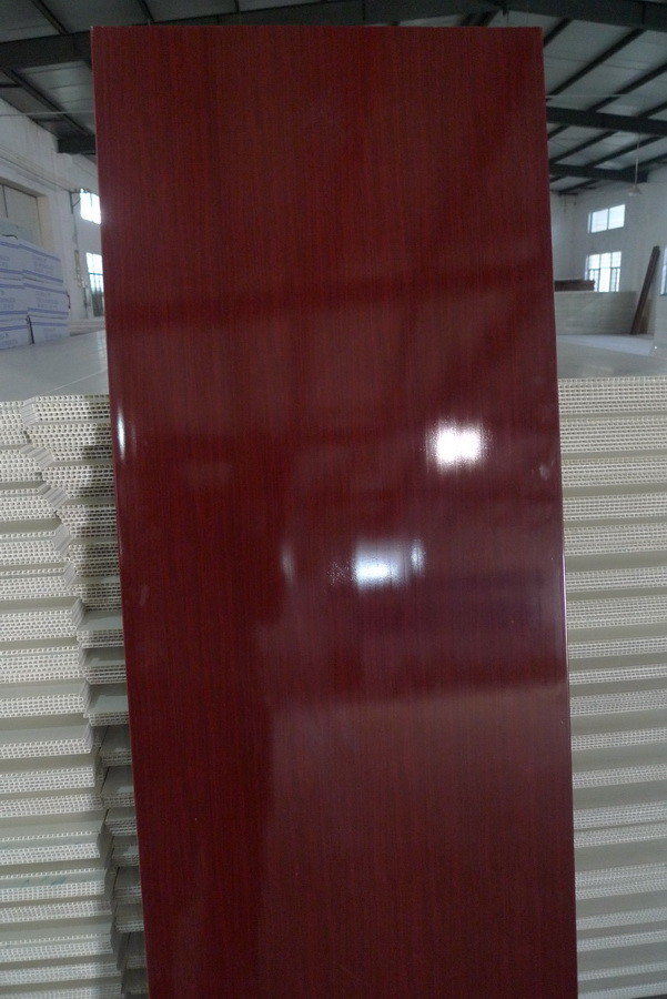 Wooden Color PVC Door Panel Both Side Glossy Printing 66CM Width