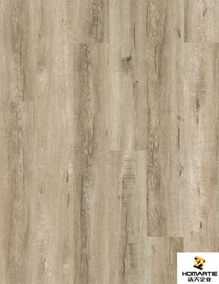 انقر فوق الخشب الملمس الخشبي Spc Vinyl Flooring صفح الأرضيات الخشبية